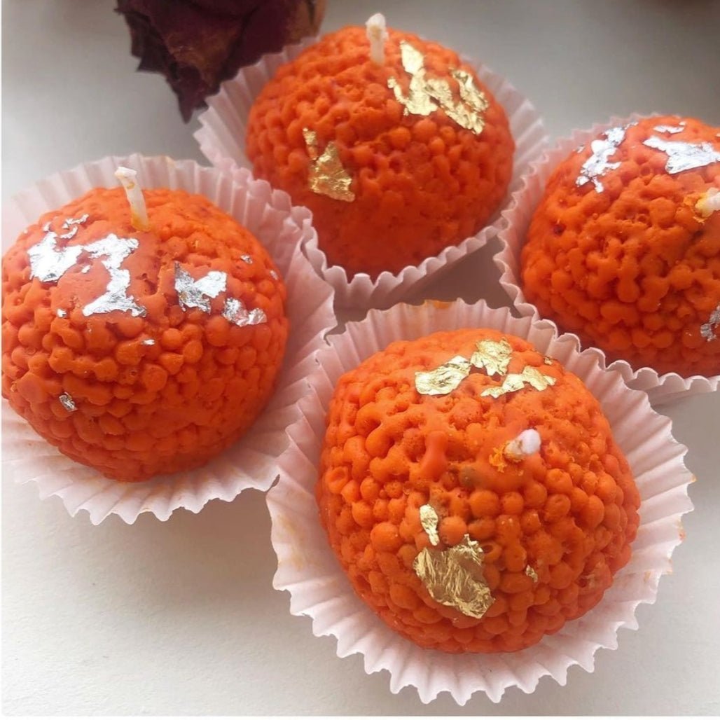 Sweet Ladoo Glow Candle | 100% Soy Wax | NAV-CT-011 - Navam
