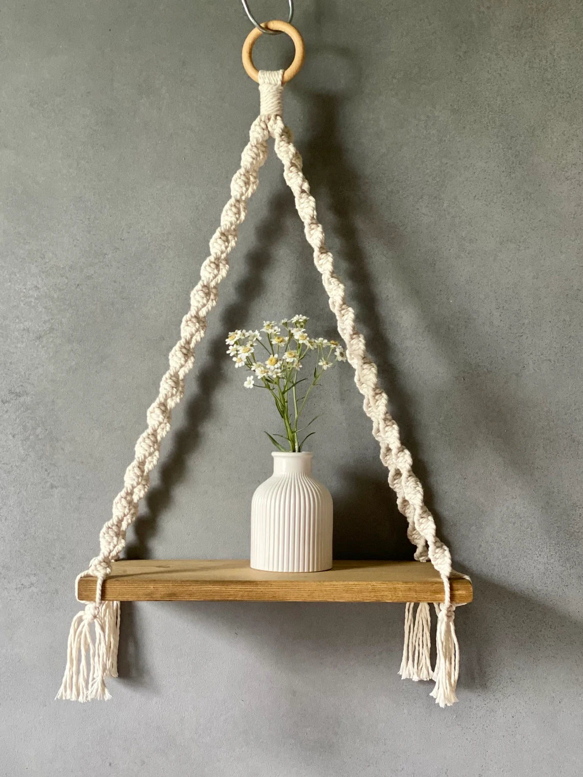 Macrame Wall Shelf Pattern | Hanging Shelf & Magazine Holder