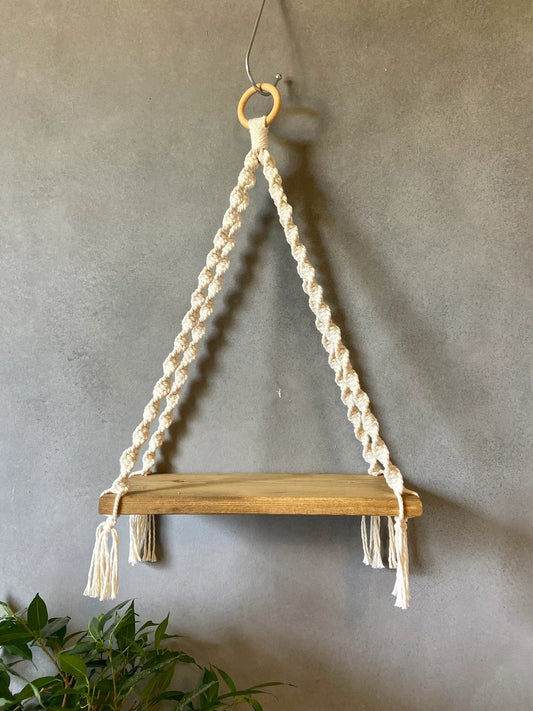 Macrame Wall Shelf Pattern | Hanging Shelf & Magazine Holder