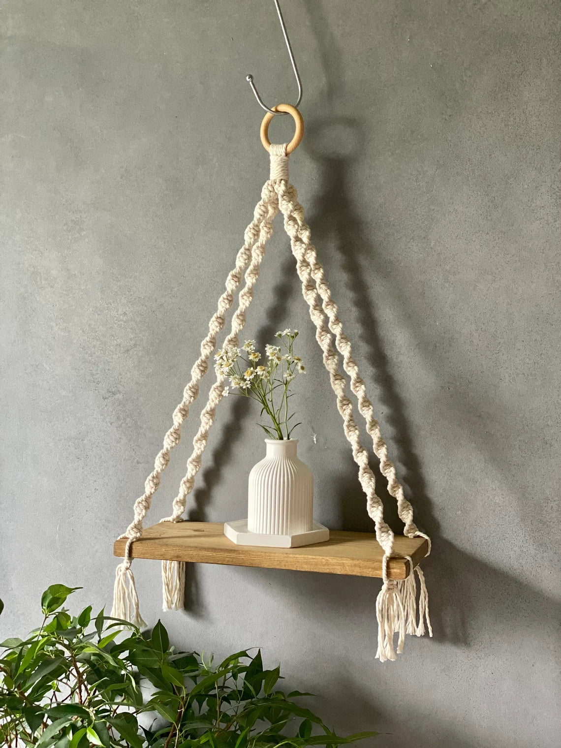 Macrame Wall Shelf Pattern | Hanging Shelf & Magazine Holder