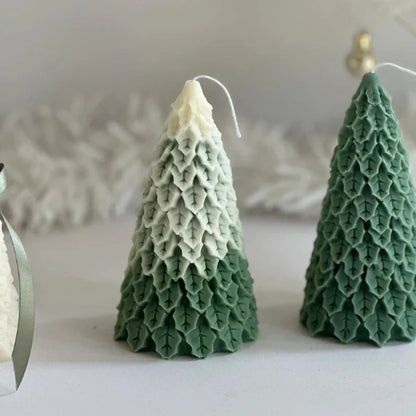 Christmas Tree Candle - Festive & Fragrant Holiday Decor | Set 0f 2 | Soy Wax | - Navam