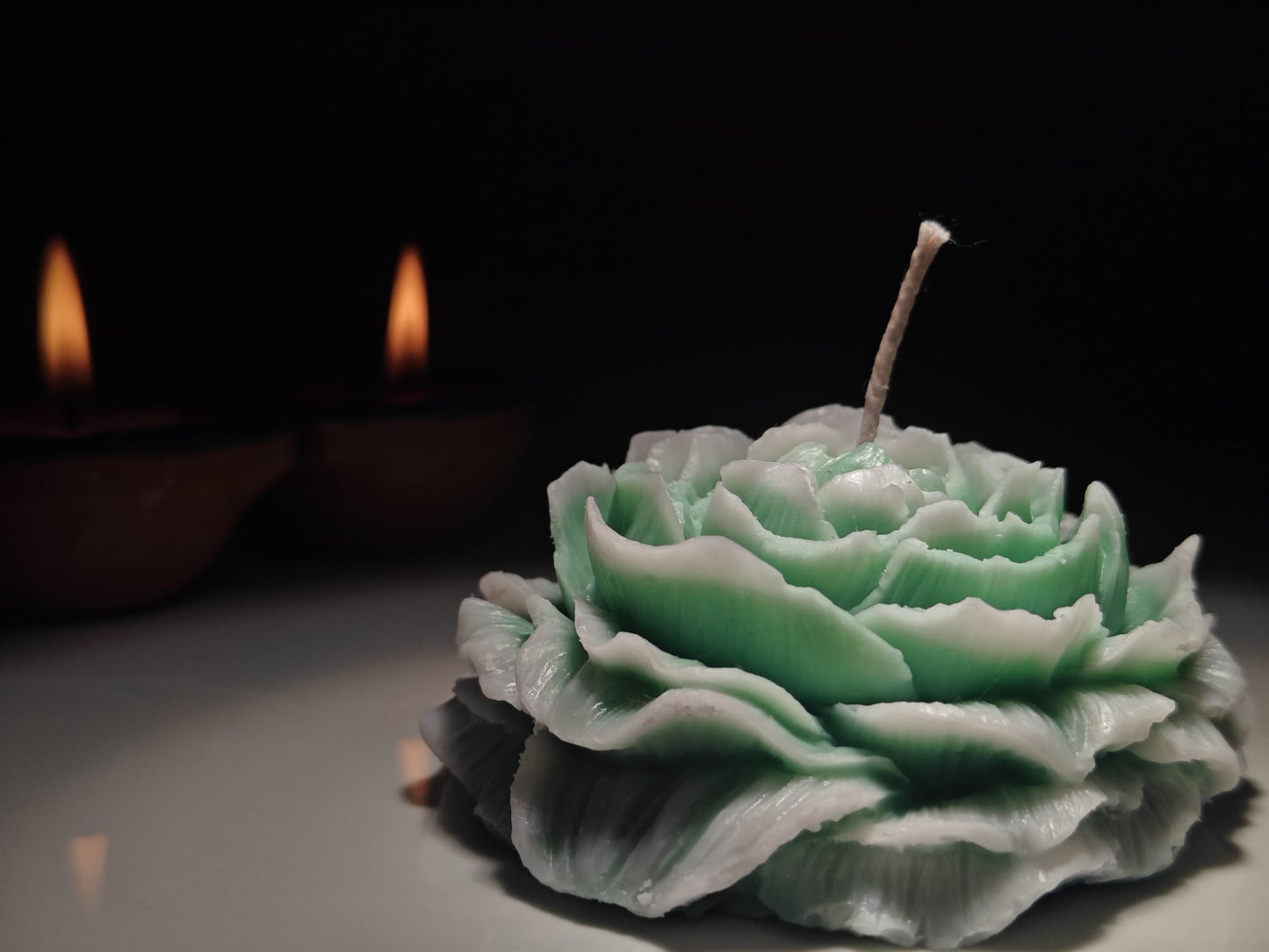 Peony Rose Soy Wax Candle | Set of 3 | NAV-CT-017 - Navam