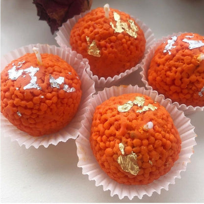 Sweet Ladoo Glow Candle | 100% Soy Wax | NAV-CT-011 - Navam