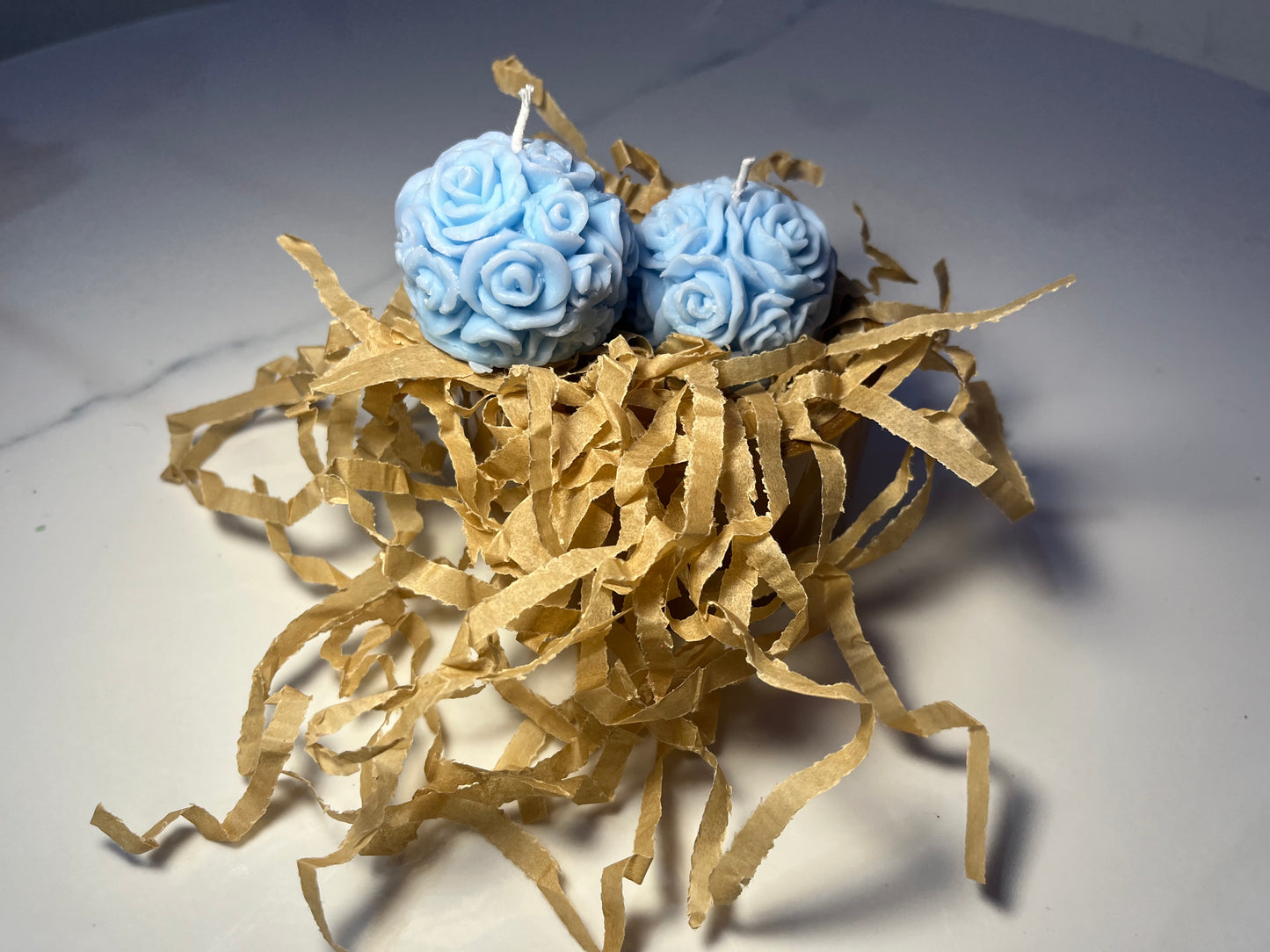 Elegant Rose Ball Sphere Candle | Set of 2  | NAV-CT-015 - Navam