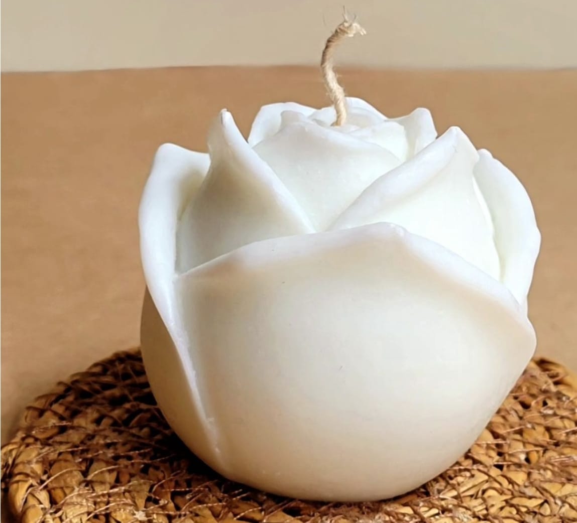 Rose Candle: Luxurious Scented Bliss | Set of 2 | - Navam