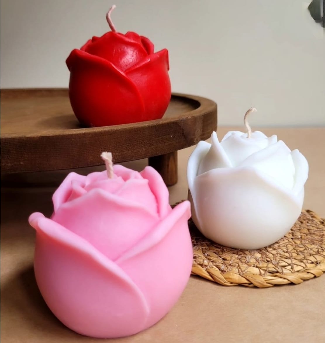 Rose Candle: Luxurious Scented Bliss | Set of 2 | - Navam
