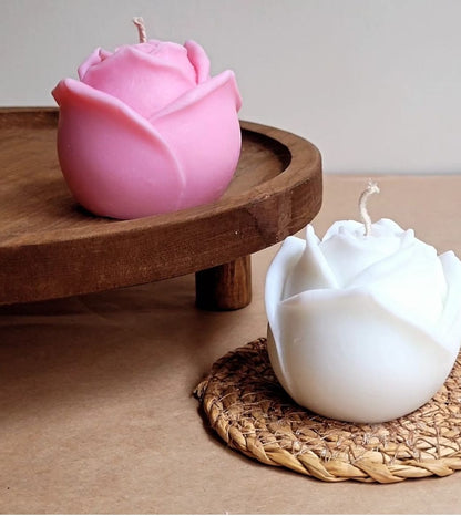 Rose Candle: Luxurious Scented Bliss | Set of 2 | - Navam