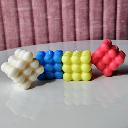 Scented Big Bubble Candle | 100 % Soy Wax | Hand Made | Set of 2 | NAV-CT-012 - Navam