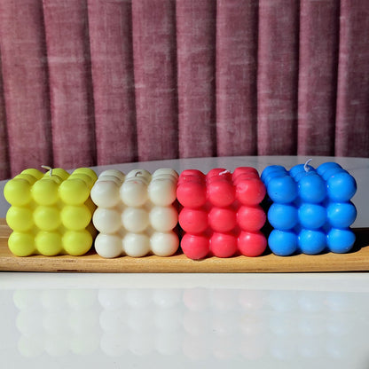 Scented Big Bubble Candle | 100 % Soy Wax | Hand Made | Set of 2 | NAV-CT-012 - Navam