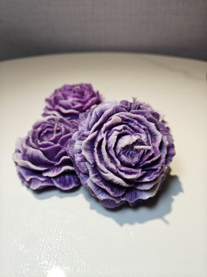 Peony Rose Soy Wax Candle | Set of 3 | NAV-CT-017 - Navam