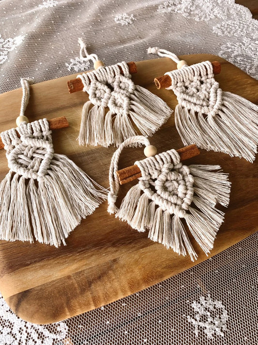 Tiny Ties Wall Decor | Car Charm | Set of 4