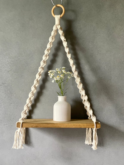 Macrame Wall Shelf Pattern | Hanging Shelf & Magazine Holder