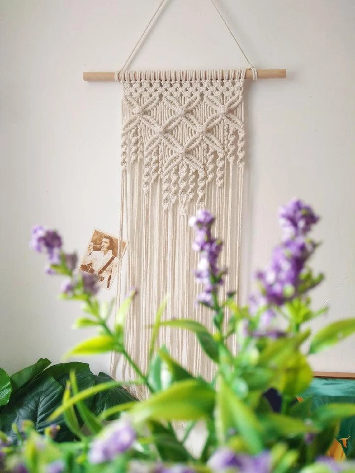 Boho Macramé Wall Hanging | Handmade Cotton Woven Tapestry for Living Room & Bedroom Décor