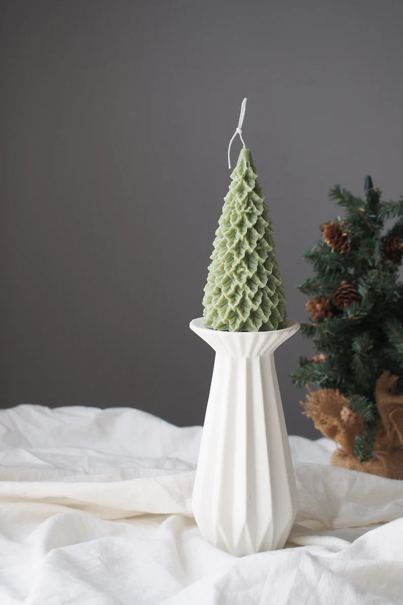 Christmas Tree Candle - Festive & Fragrant Holiday Decor | Set 0f 2 | Soy Wax | - Navam