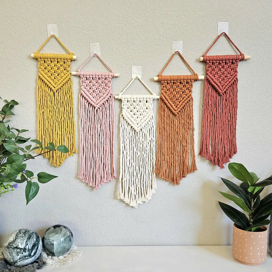 Handcrafted Color Pop Macramé Wall Hanging | Single | Boho-Inspired Decor